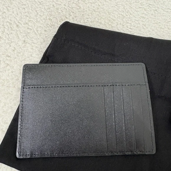 Versace Cargo Cardholder Black Pouch with Silver Zipper - Picture 4 of 5